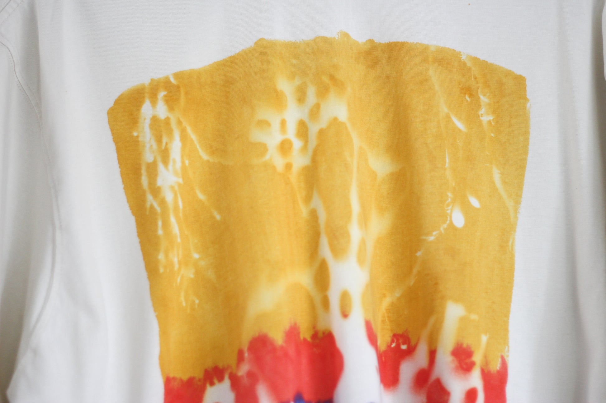 GOTS organic cotton graphic tee hand-printed using bull kelp