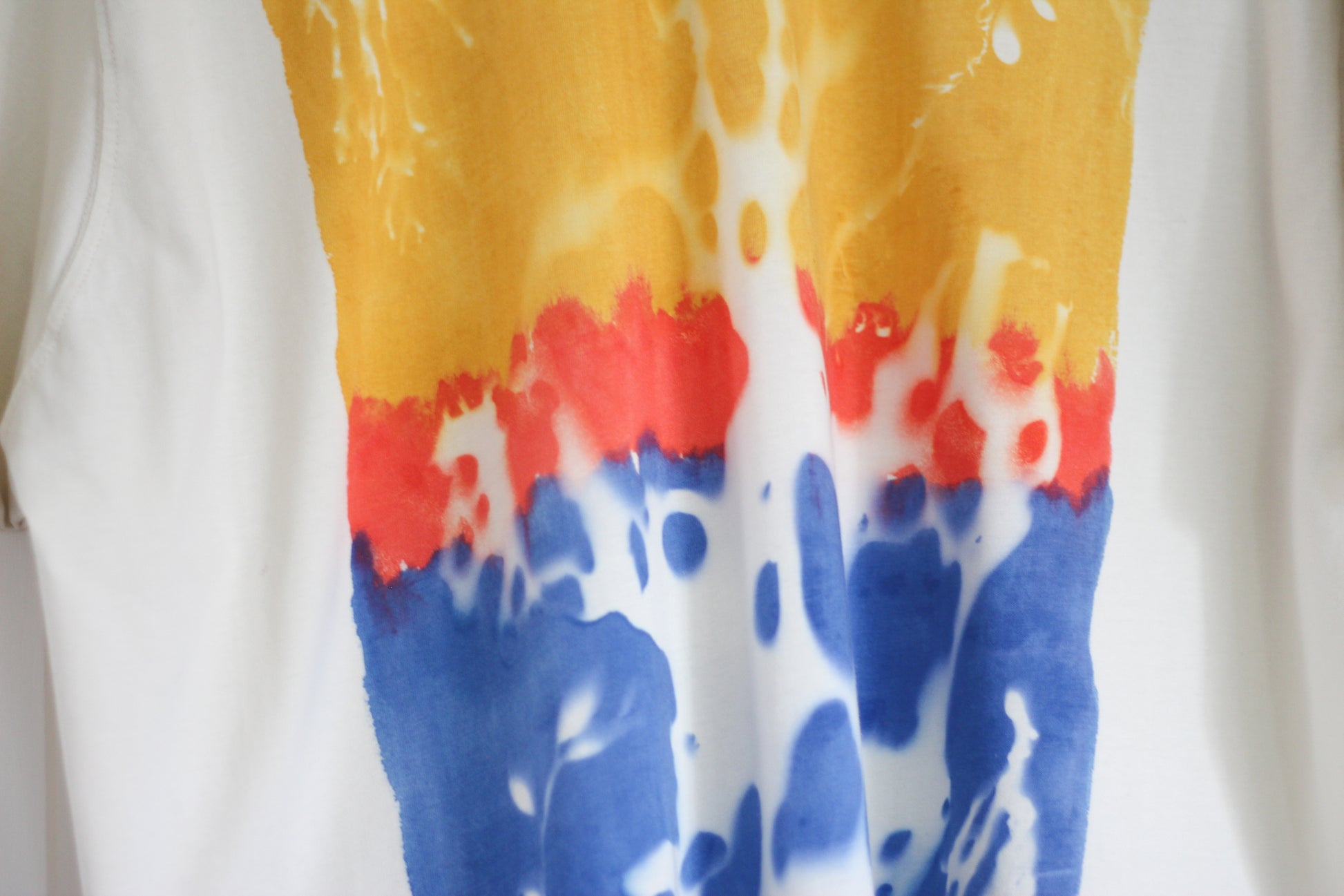 GOTS organic cotton graphic tee hand-printed using bull kelp.