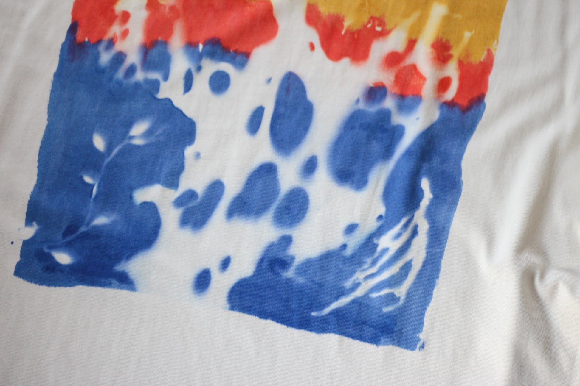 GOTS organic cotton graphic tee hand-printed using bull kelp