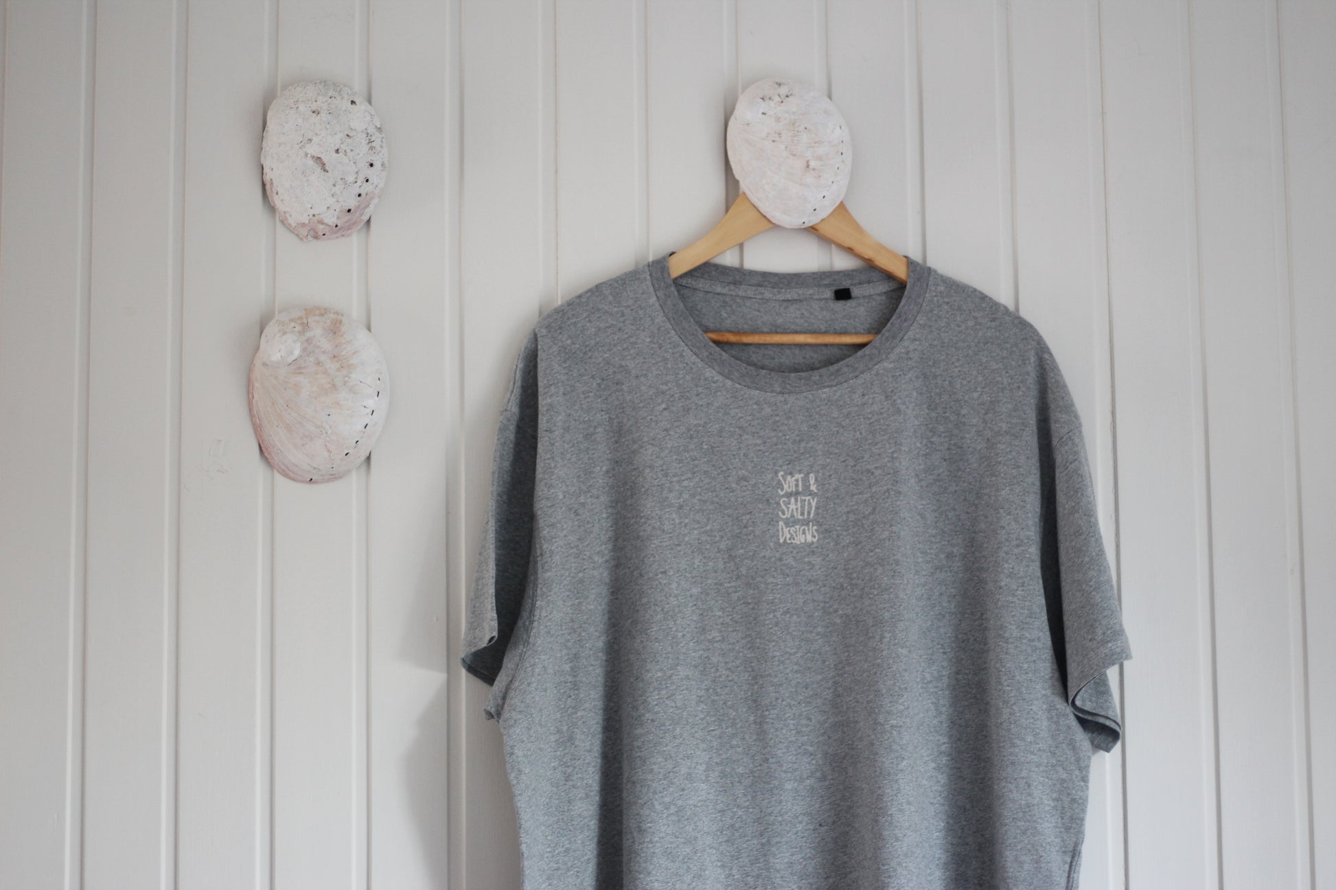 Soft & Salty Designs hand printed t-shirt