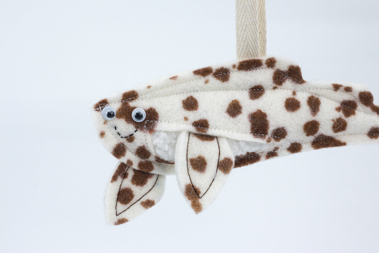 Zebra Shark Christmas Decoration