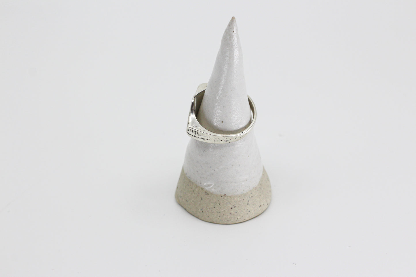 Orca engraved on silver ring hand made