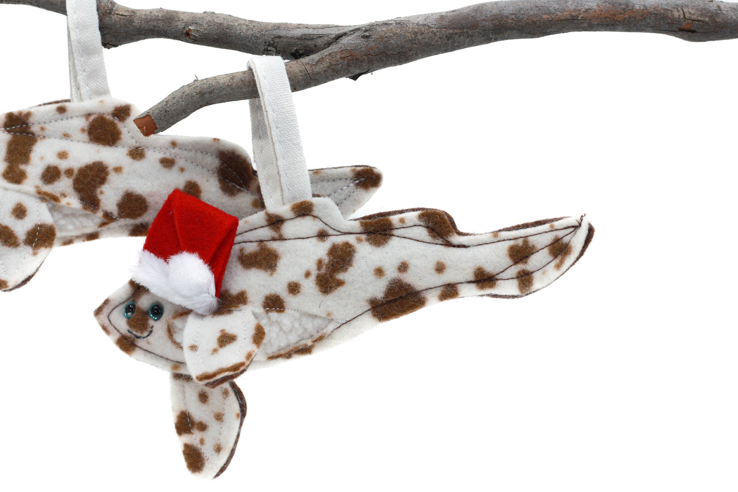 Zebra Shark Christmas Decoration