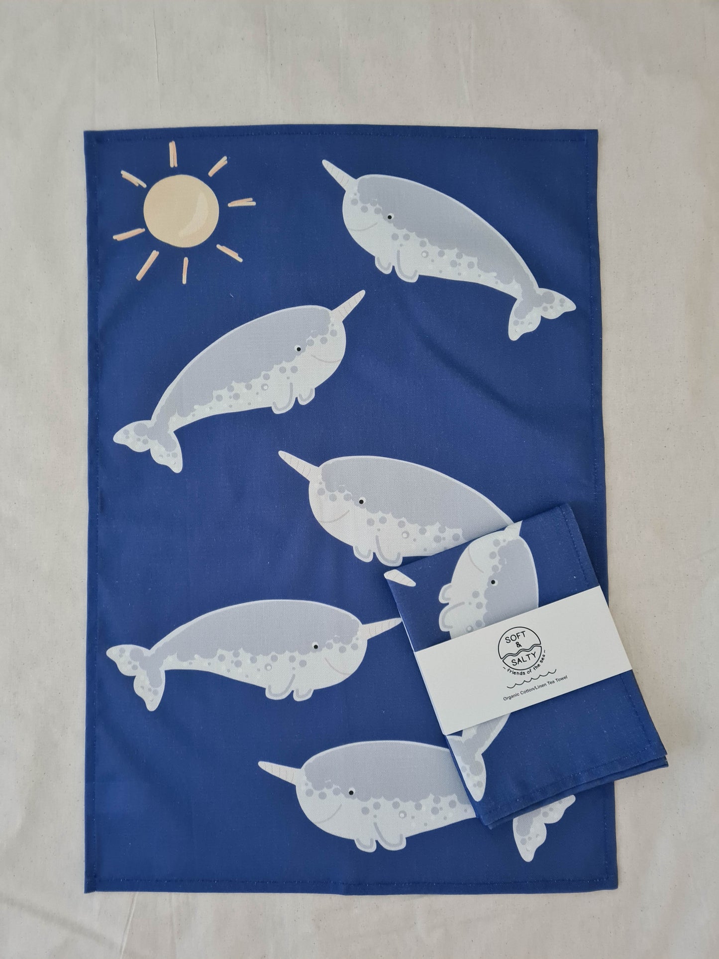 Narwhals Tea Towel