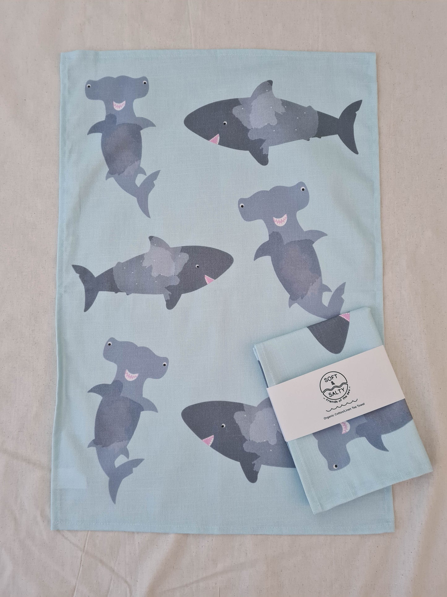 Sharks Tea Towel