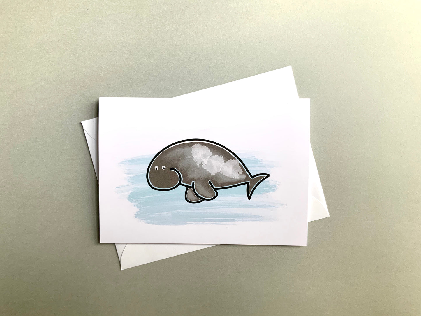 Dugong Greeting Cards