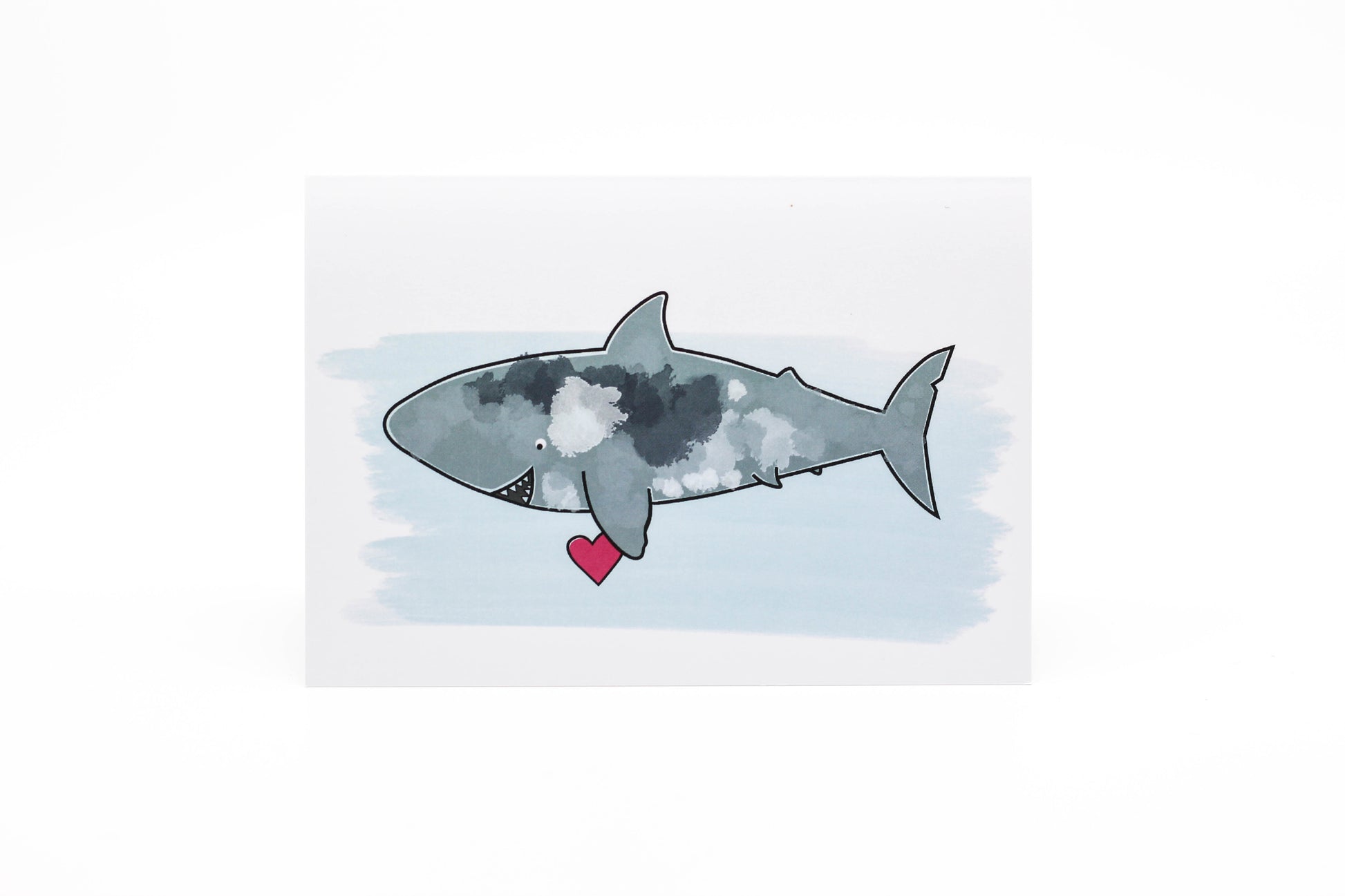 Great White Shark Greeting Cards – Soft & Salty Designs